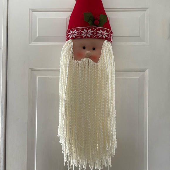 NWT HUGE 36" Plush Hanging Santa Head Decor - Picture 16 of 16